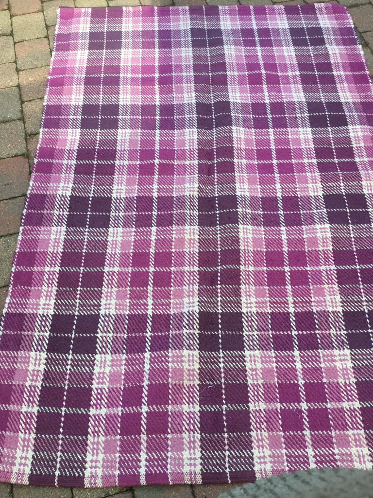 Laura Ashley tartan rug