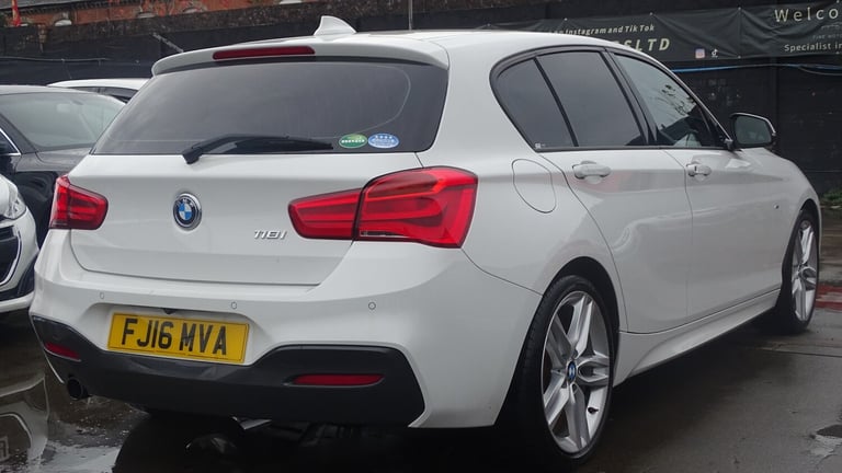 BMW 1 SERIES White Auto Petrol 2016 m sport red leather