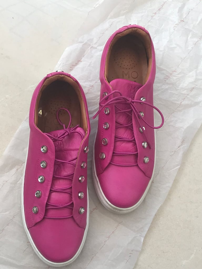 image for LADIES FUCHSIA PINK TRAINERS - SIZE 41 - MODA IN PELLE