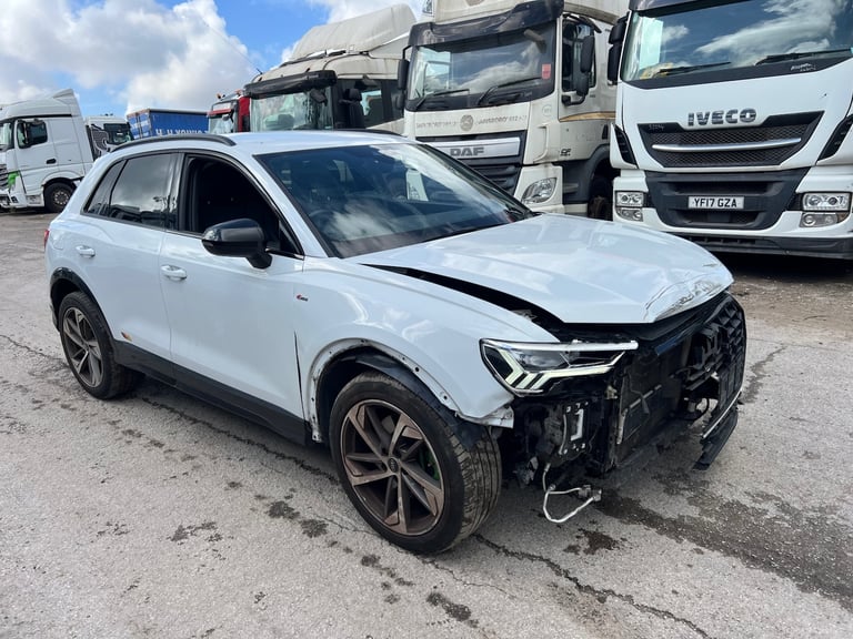 2022 71 AUDI Q3 S LINE BLACK EDITION S TRONIC HYBRID ELECTRIC DAMAGED SALVAGE