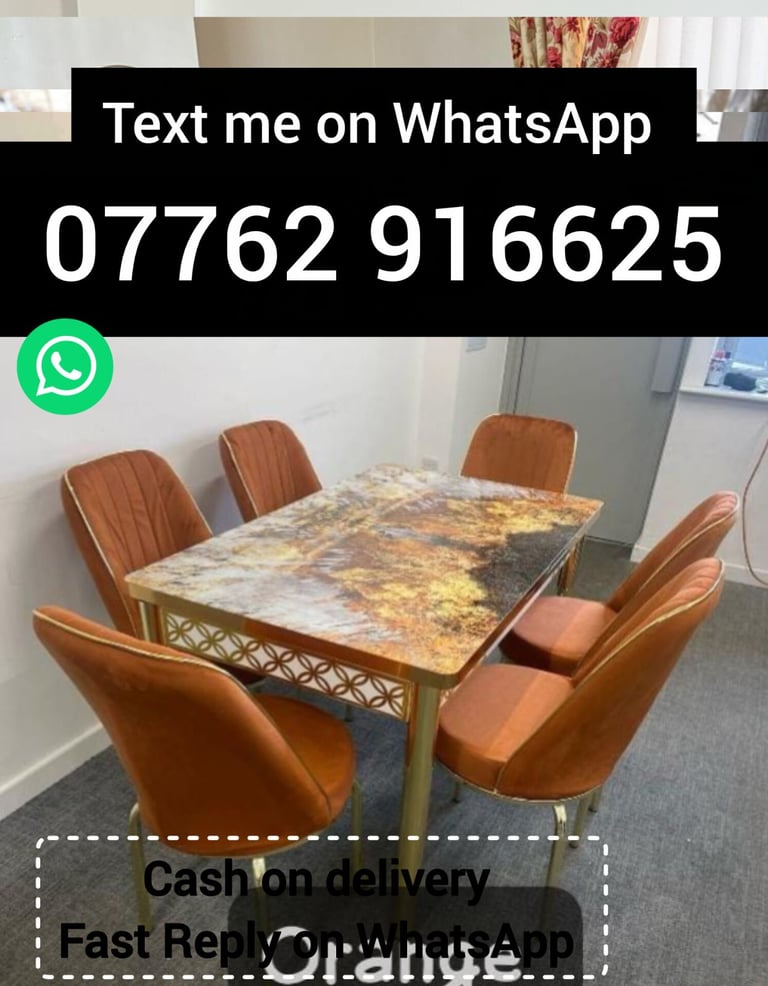 DINING TABLE WITH CHAIRS.