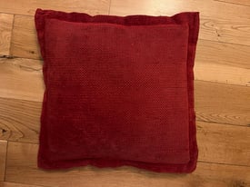 Red couch cushion