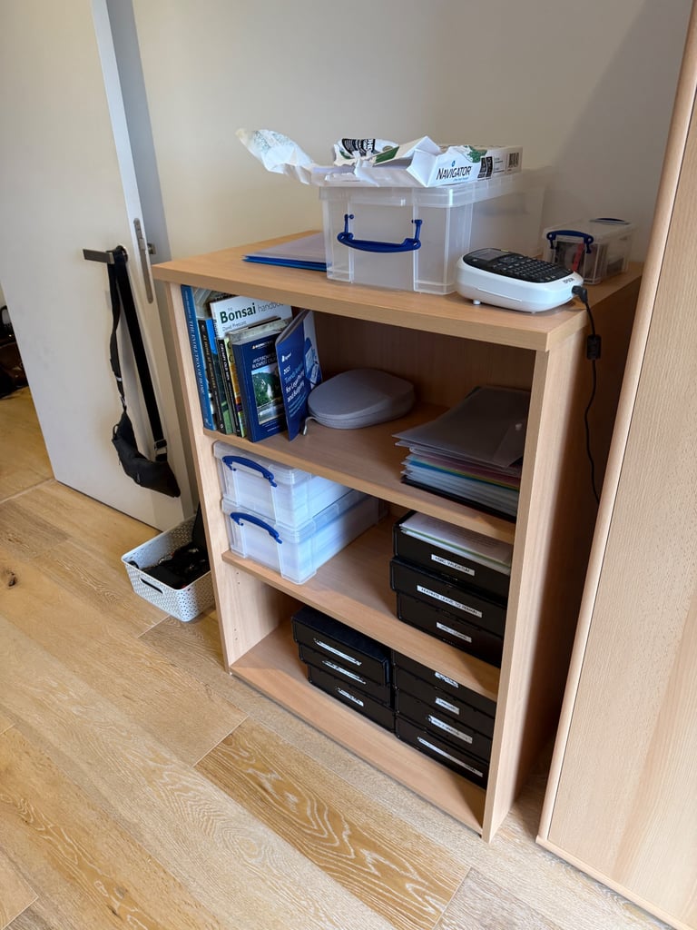 FREE DELIVERY BIRCH STORAGE BOOKCASE GREAT CONDITION