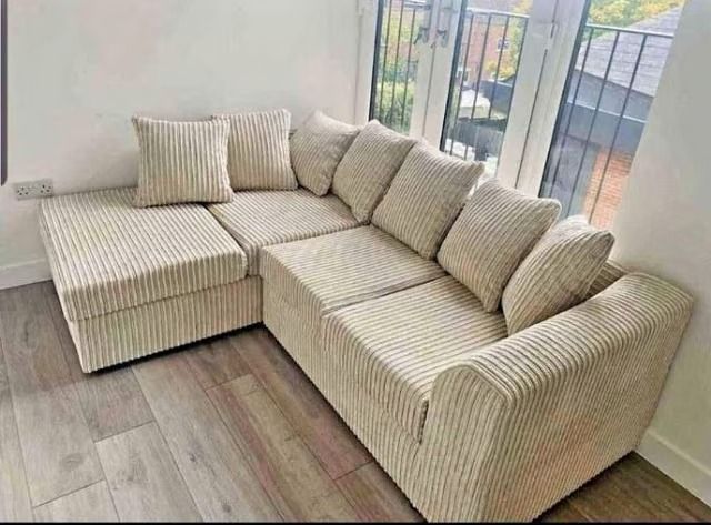 image for ** Dylan Corner Sofa Grey Fabric – Elegant Design | Amazing UK Offer 🚚 **