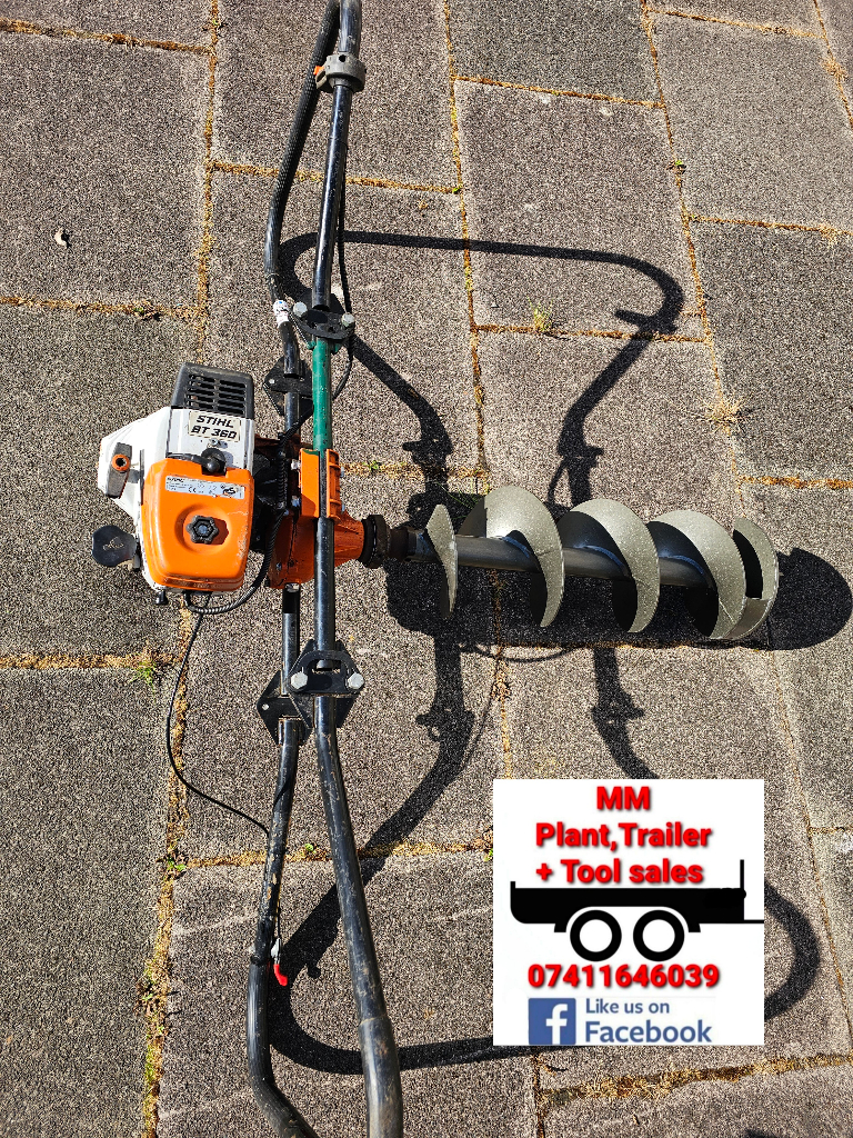 Stihl BT360 2 man earth auger (new auger) for fence posts / tree £750