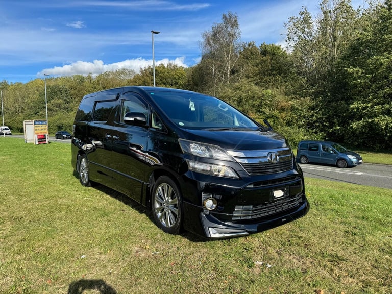 2013 TOYOTA VELLFIRE, 2.4, Black, GOLDEN EYE, 7 SEATER, HALF LEATHER, ULEZ FREE
