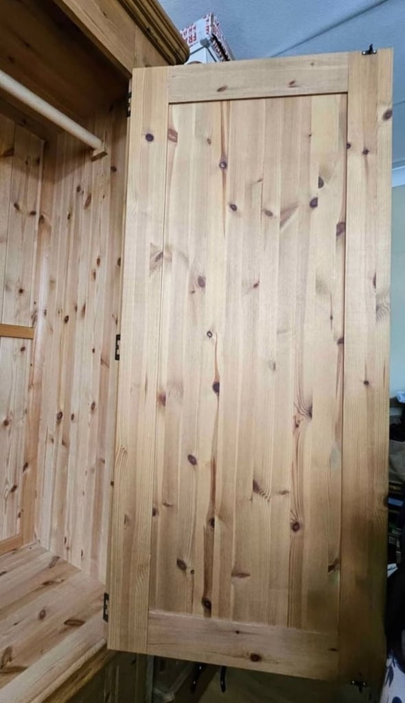 SOLID PINE WOOD Wardrobe - Quick Sale!