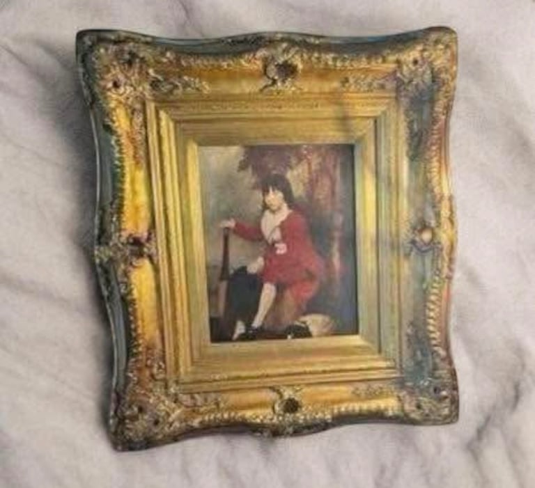 Lovely Large picture in ornate frame 18 inches x 20 inches