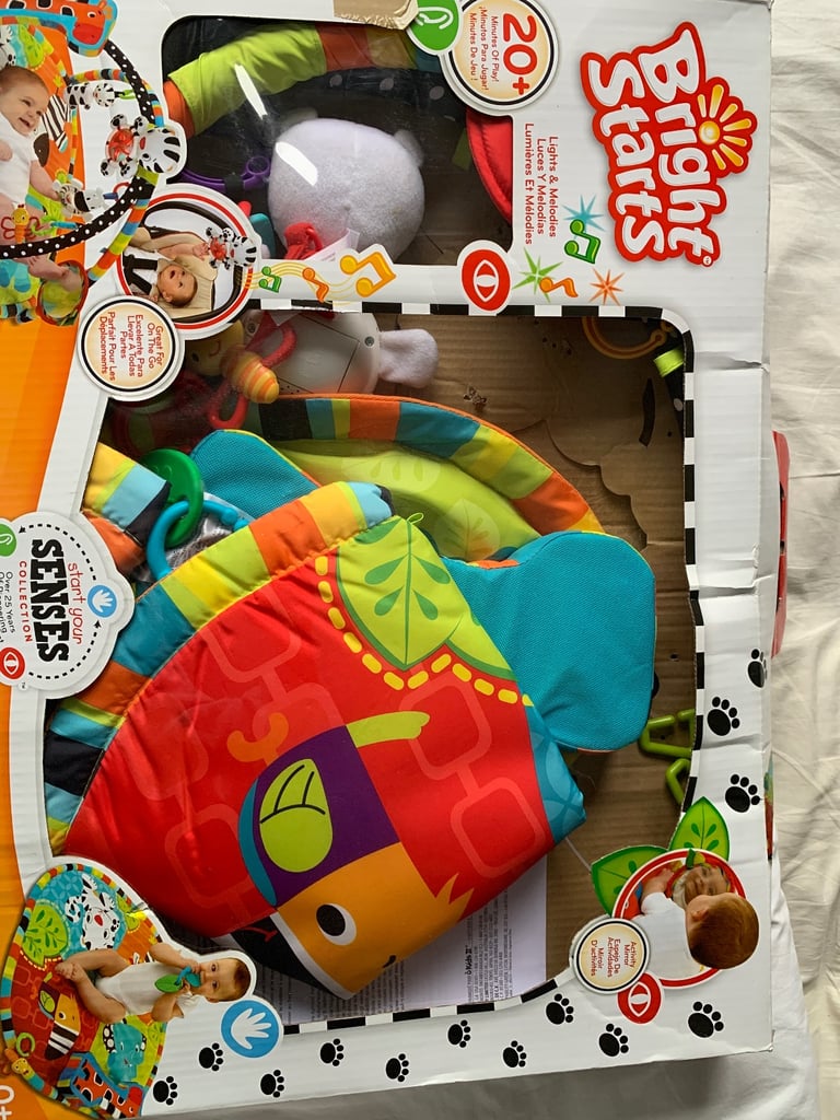 Bright starts spots and stripes baby gym play mat
