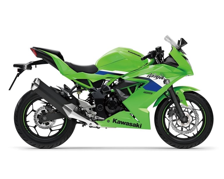 New 2026 Kawasaki Motorcycle Ninja 125 Green Grey Due November