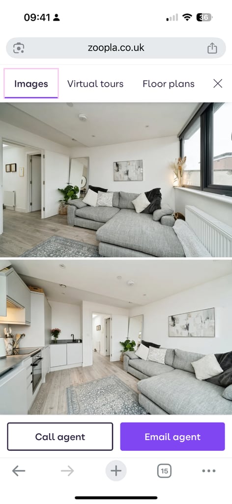 One bed room flat in kt22