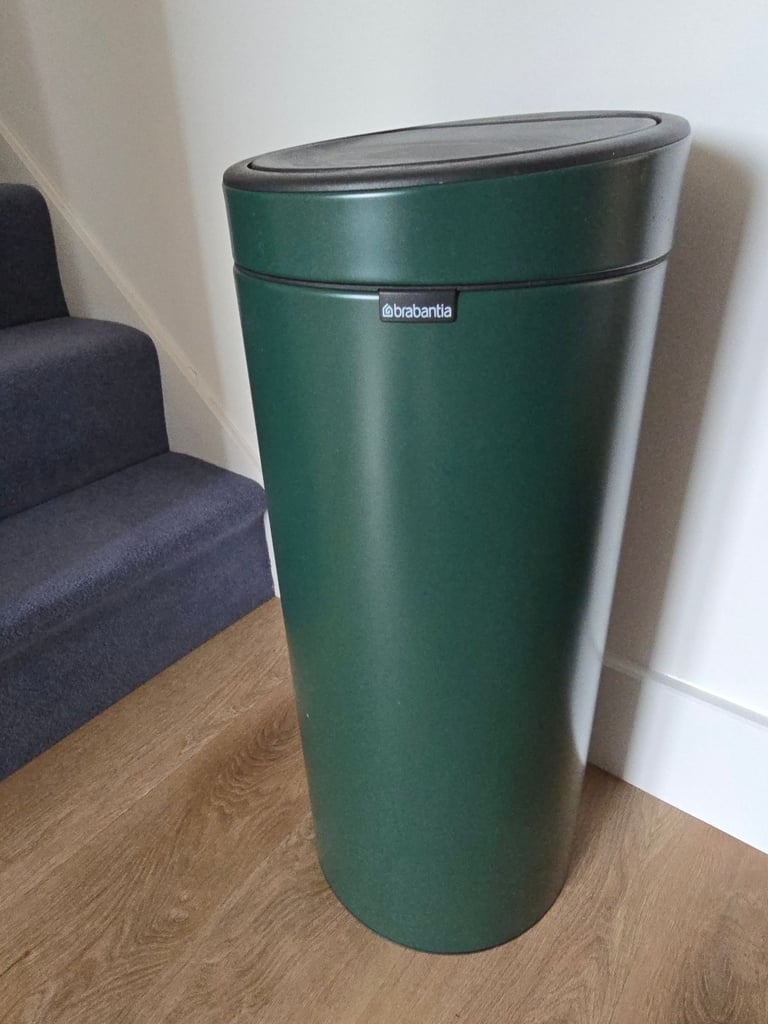 image for Brabantia 30L touch bin, dark green