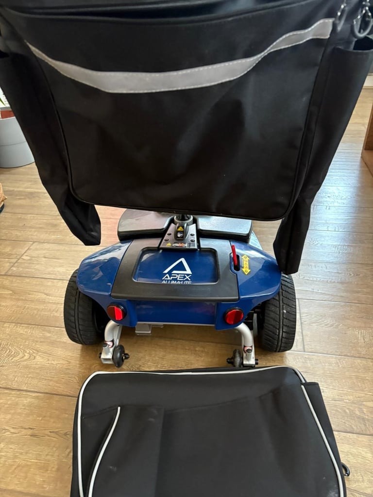 Blue/black mobility scooter