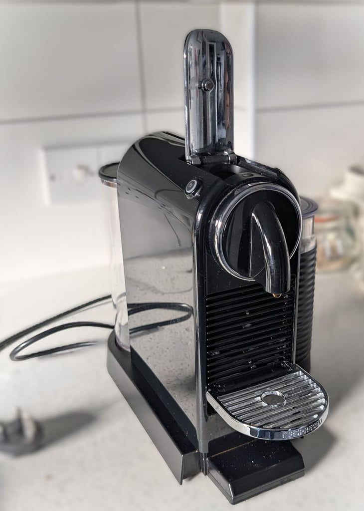 Nespresso Magimix Citiz coffee pod machine including milk frother