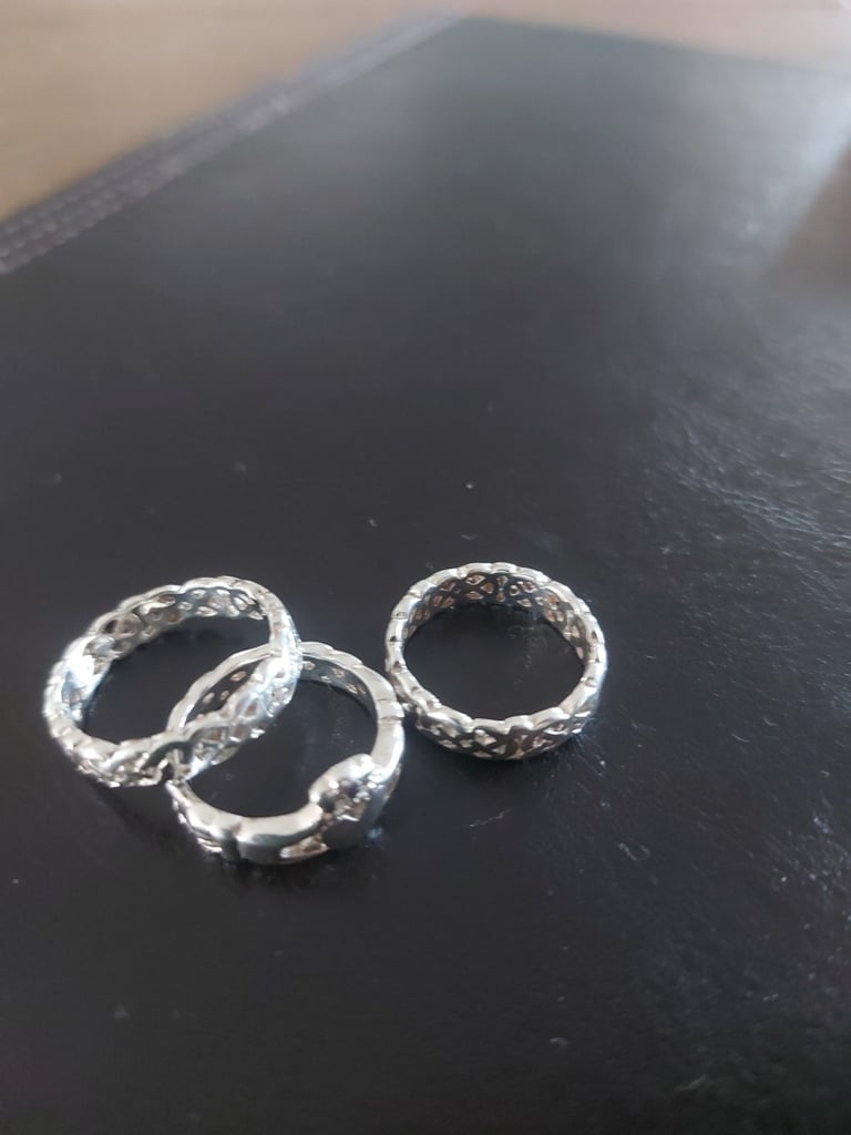 Silver Celtic rings