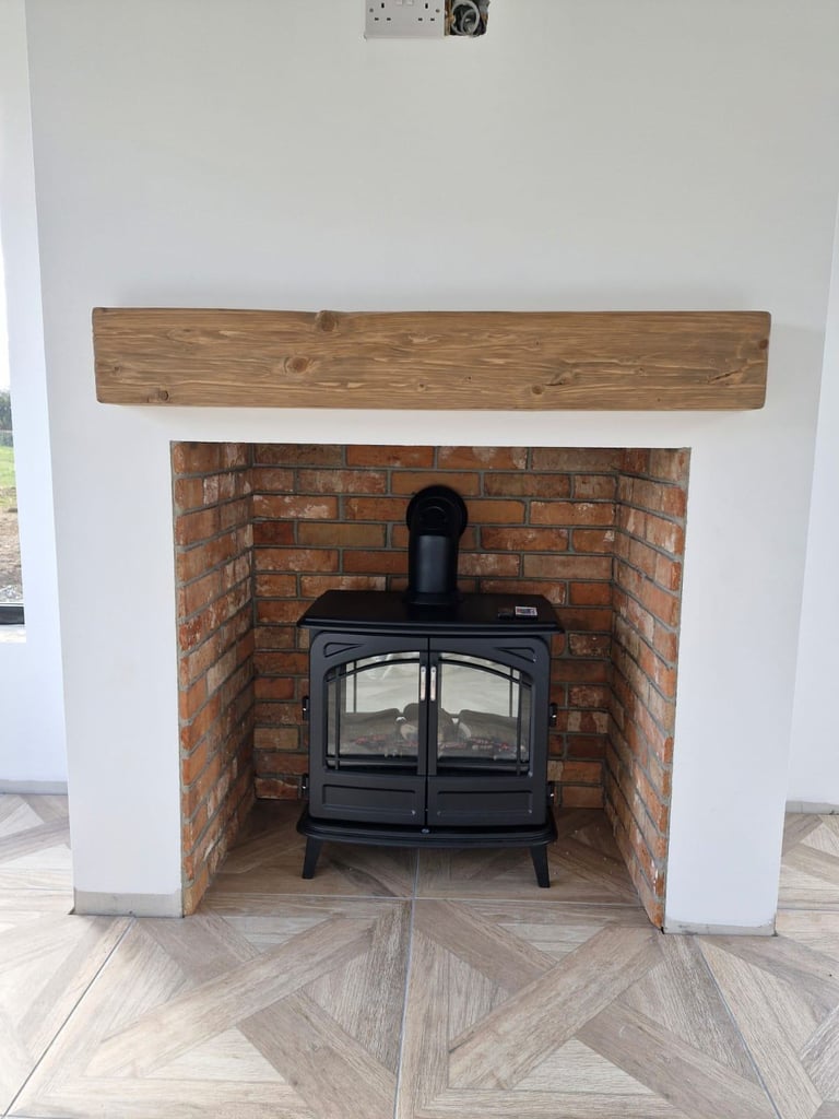 Wooden Mantels Fireplace Beam Shelving 