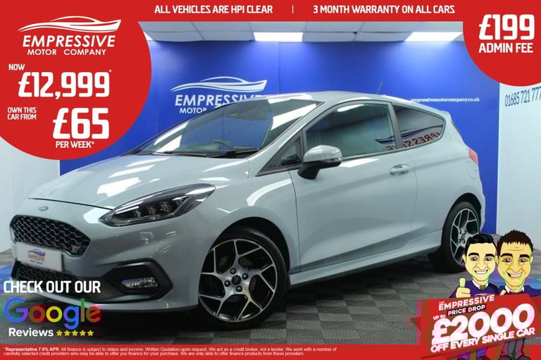 2019 69 FORD FIESTA 1.5T ECOBOOST ST-2 HATCHBACK 3DR PETROL MANUAL EURO 6 (S/S) 