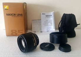 Nikon / Nikkor AF-S 85mm Lens. f/1.8G.