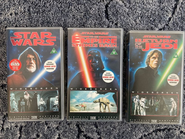 image for VHS set: Vintage Original Star Wars Trilogy Episode 4, 5 and 6 – post or collect