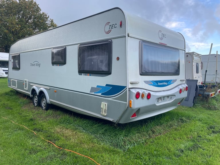 Tec Travel King Luxury High Spec 7 Berth Caravan, 2008 Fixed Bed & Fixed Side Bunk Beds