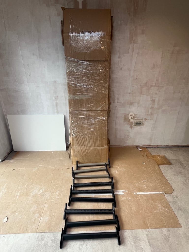 image for 7x Cardboard wardrobes (moving ones) + 9x rails - £30 - TN1