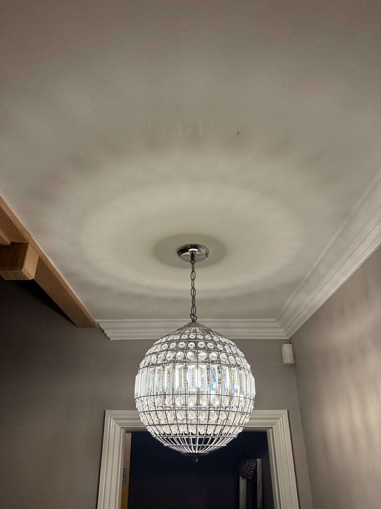 image for 2x large globe ceiling light fittings