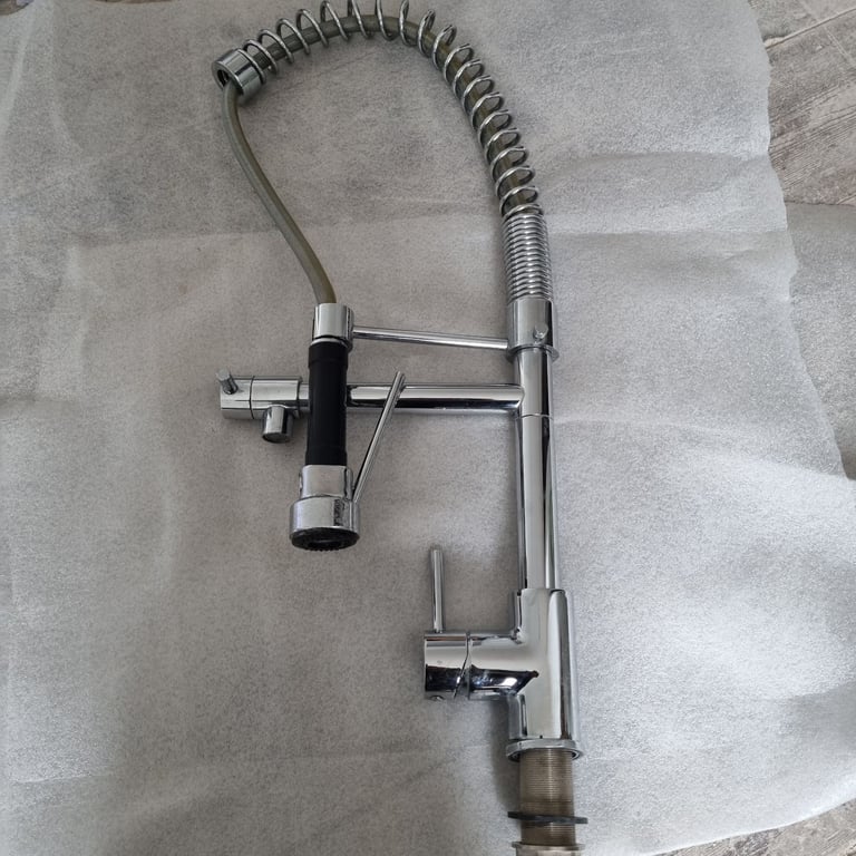 image for Very large tap with pot filler & pull out spray head. Would suit shop/industrial etc
