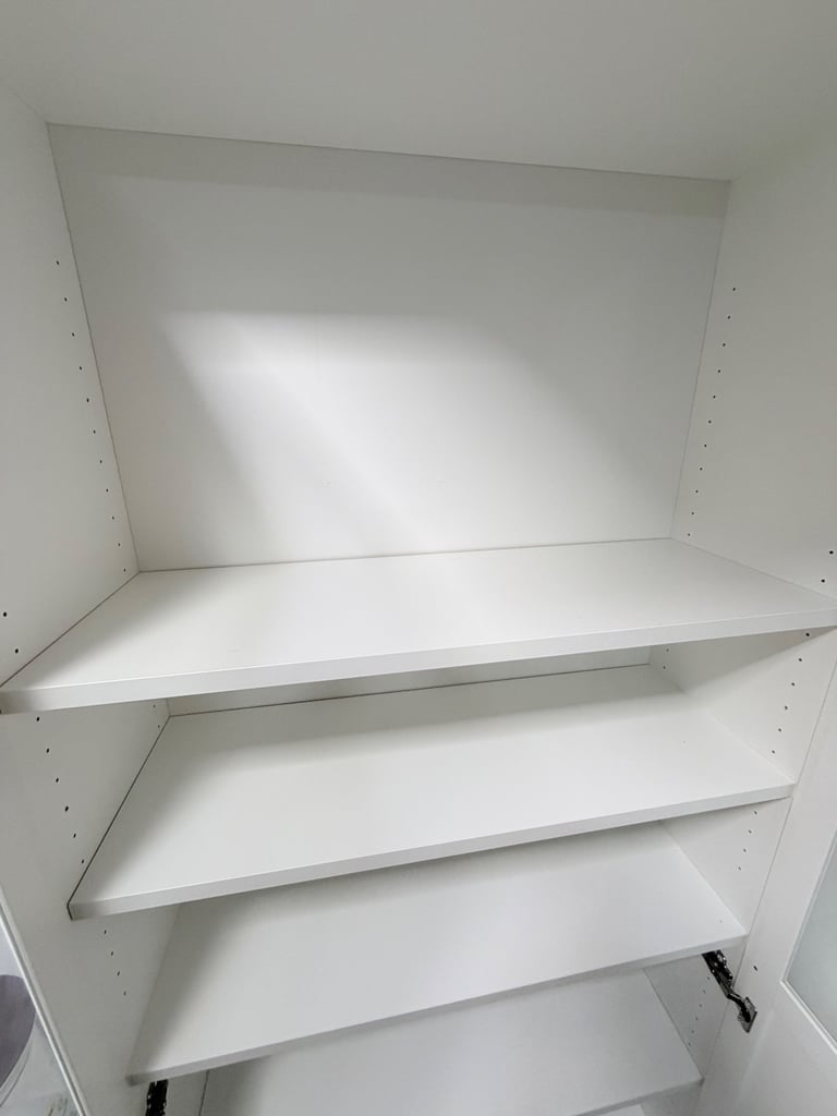 IKEA BILLY / OXBERG Bookcase with panel/glass doors, white, 80x30x202cm