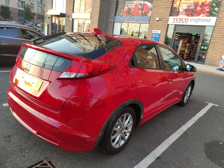HONDA CIVIC I-VTEC EX 2013 AUTOMATIC Hatchback 5 Door RED PETROL 1798 cc Bargain @£6190