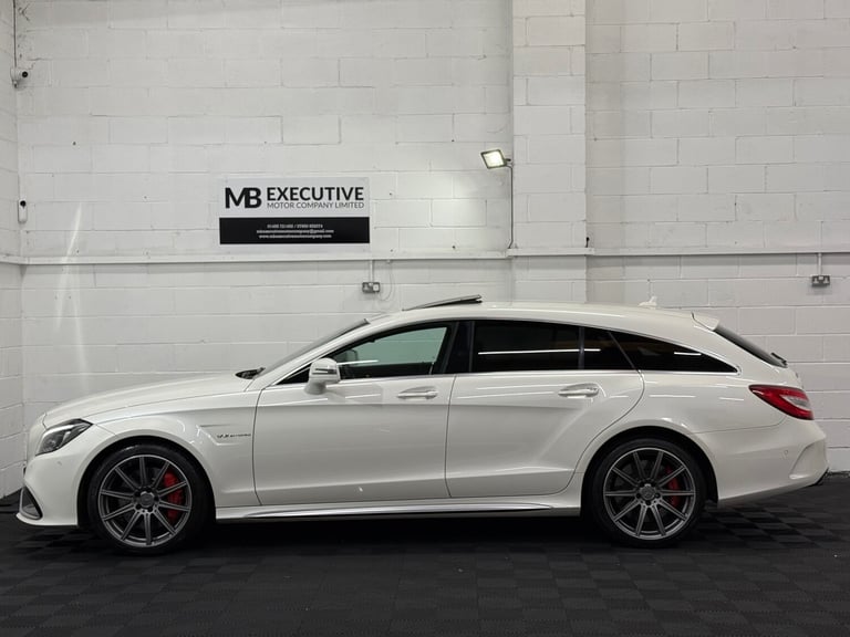 2017 17 MERCEDES BENZ CLS63 S AMG 5.5 V8 BI-TURBO 585 BHP SHOOTING BRAKE WHITE