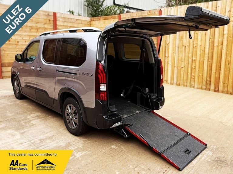 2022 Peugeot Rifter 5 Seat Petrol Auto Wheelchair Accessible Disabled Access Vehicle WAV MPV Petr...