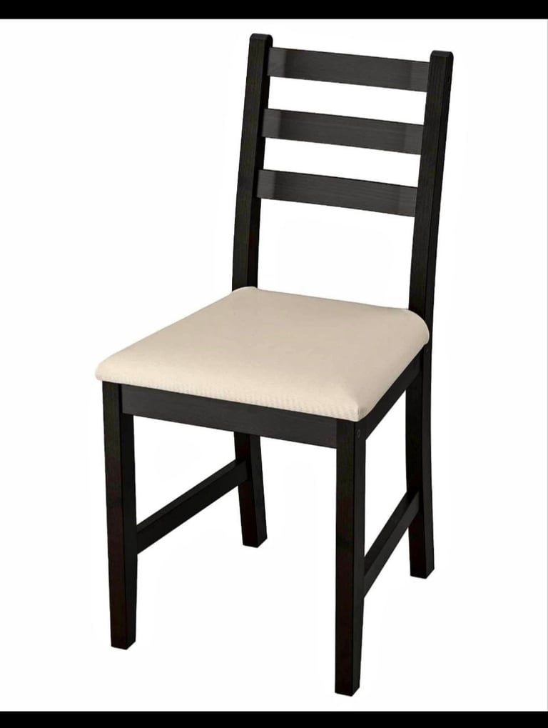 Dining extendable table ikea + 6 LÄRHAMN Chairs