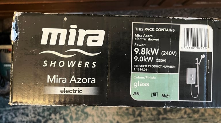 New Mira Showers Azora Electric Shower 9.8 KW Electric Shower