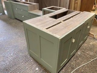 Handmade Painted In Frame Shaker Kitchen 