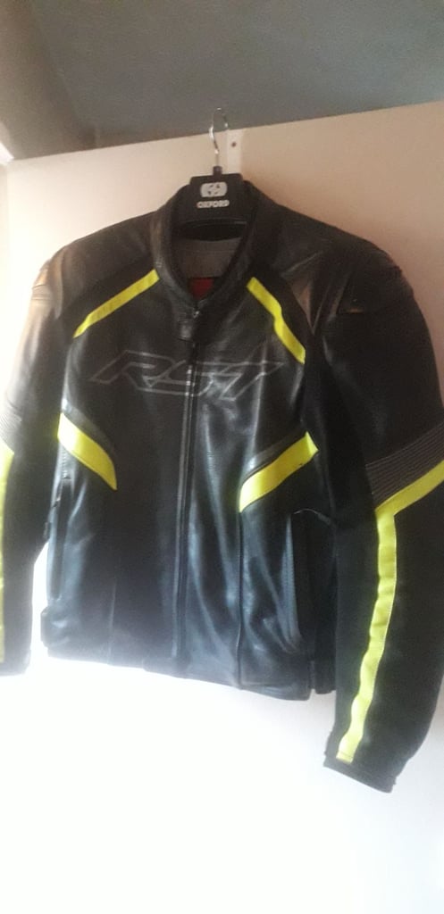 RST leather motorcycle jacket 