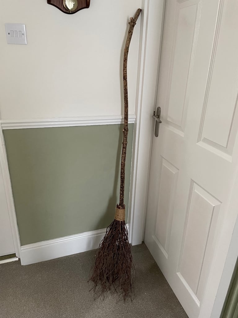 Halloween. Witches Broom 