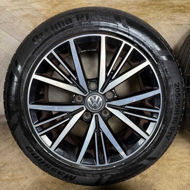 16'' GENUINE VW GOLF MK7 LINAS MK8 MK6 ALLOY WHEELS TYRES ALLOYS CADDY