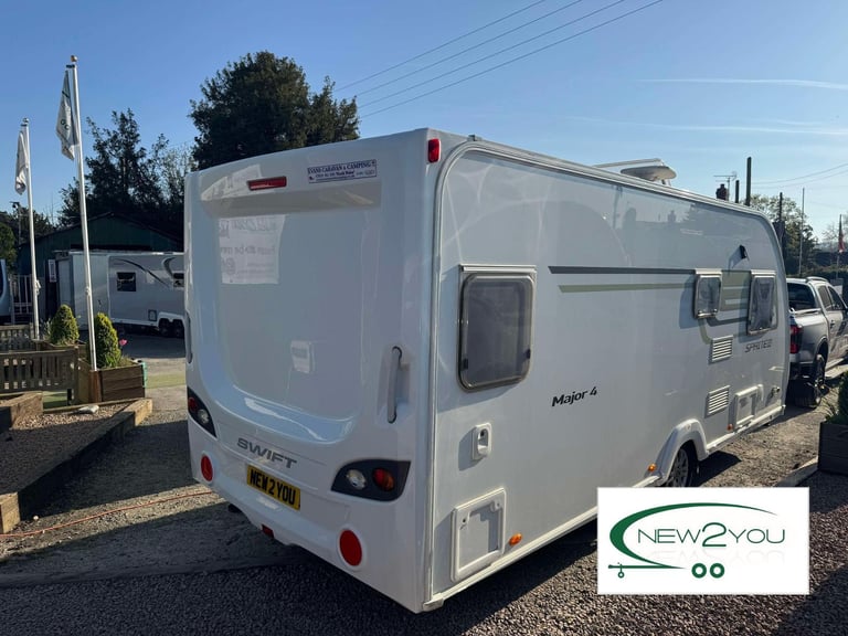 2014 Sprite Major 4- 4 berth Caravan - STOCK E064 - 1 YEAR WARRANTY