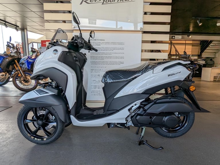 New 2025 Yamaha Tricity 125. Milky White. £4,801 On The Road (No Admin Fees)