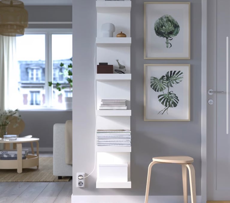 White ikea lack shelve 