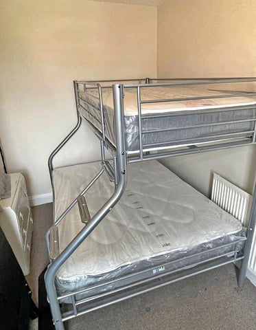 Bunk beds !! Brand new Triple Metal Bunk bed Frame with optional