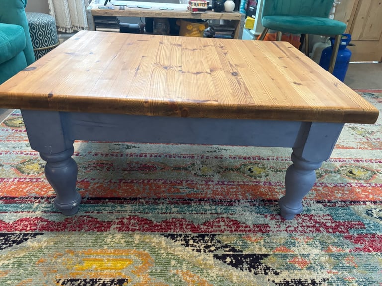 Solid pine coffee table