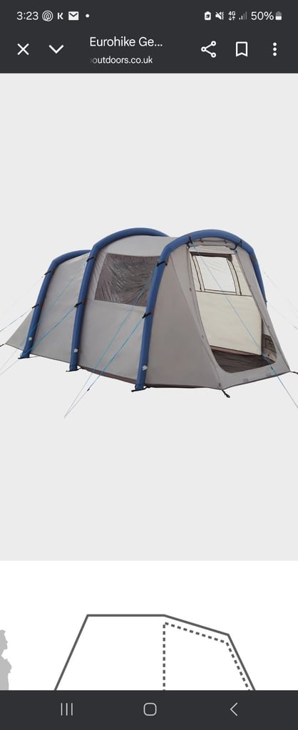 Eurohike 6 man air tent