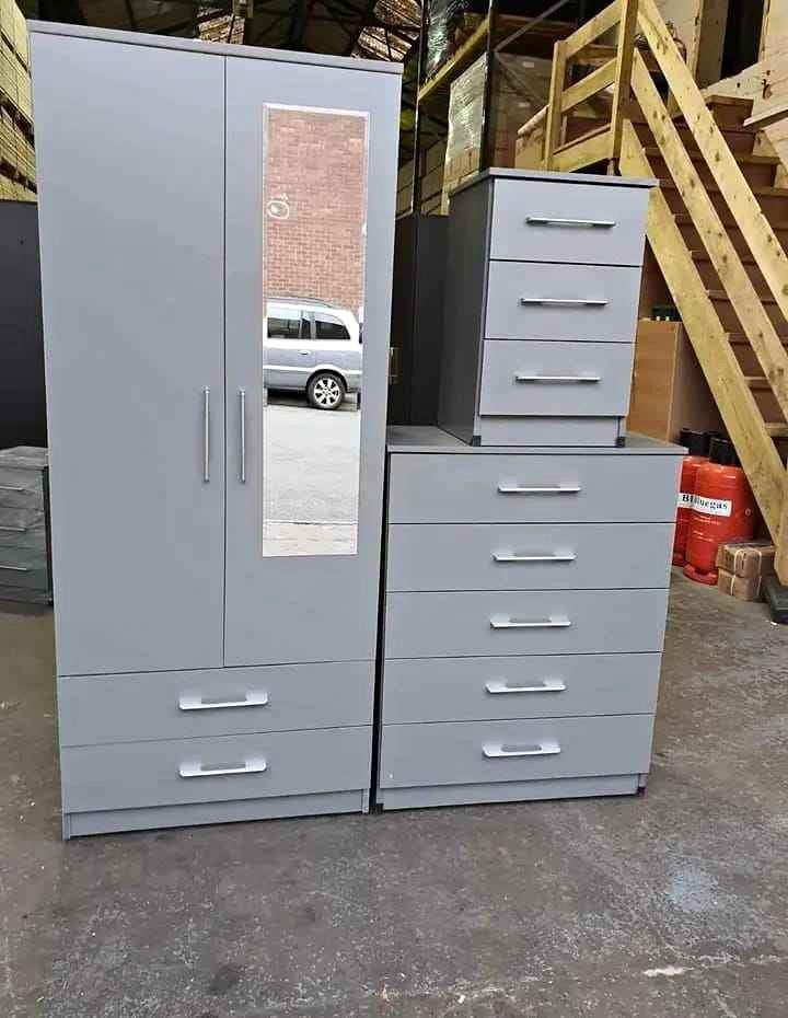 🔥 BRANDED Bedroom Furniture Set – Wardrobe + Chest + Bedside Tables | Bargain!