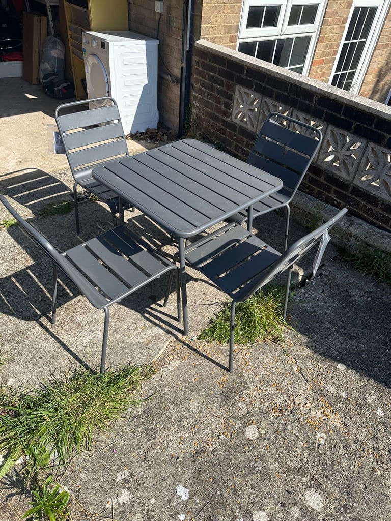 Bistro garden table and chairs set.