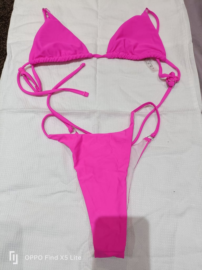 Hot pink bikini 