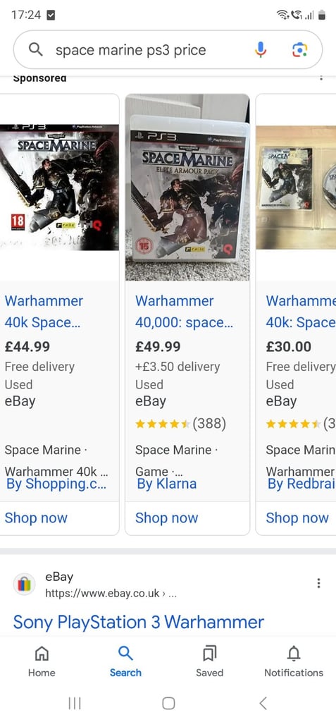 Warhammer 40K Space Marine - PS3 Game Complete With Manual 