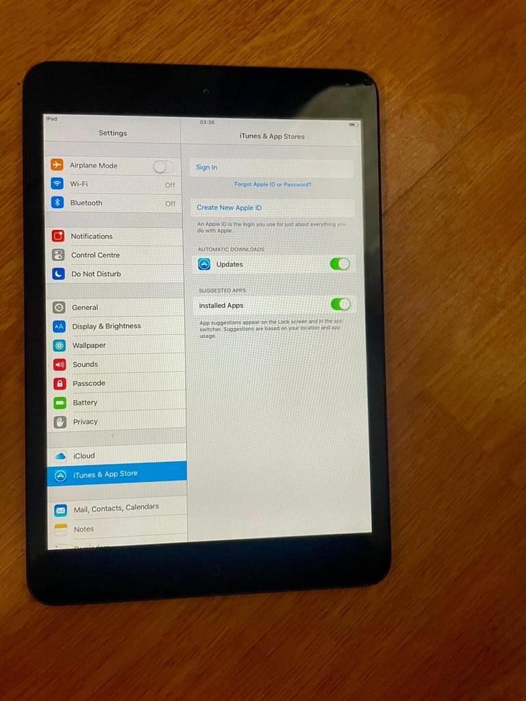 Apple I pad mini Old 