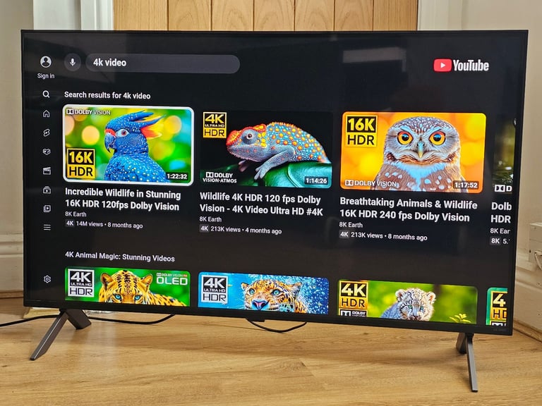 LG 43QNED80T6A Smart 4K Ultra HD HDR QNED TV Airplay +Alexa + magic remote