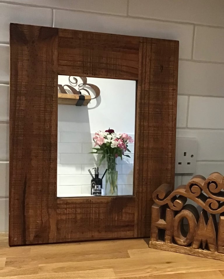 image for Mirror - industrial style solid heavy & good quality 